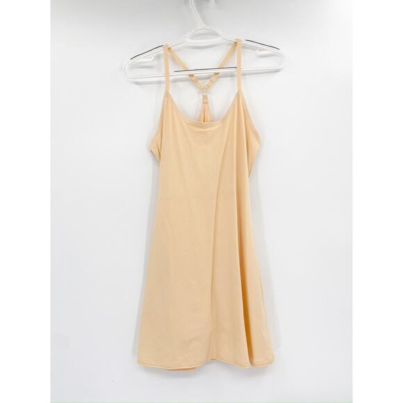 Outdoor Voices Exercise Sleeveless A-Line Mini Cream Workout Dress Size XS - Picture 2 of 5